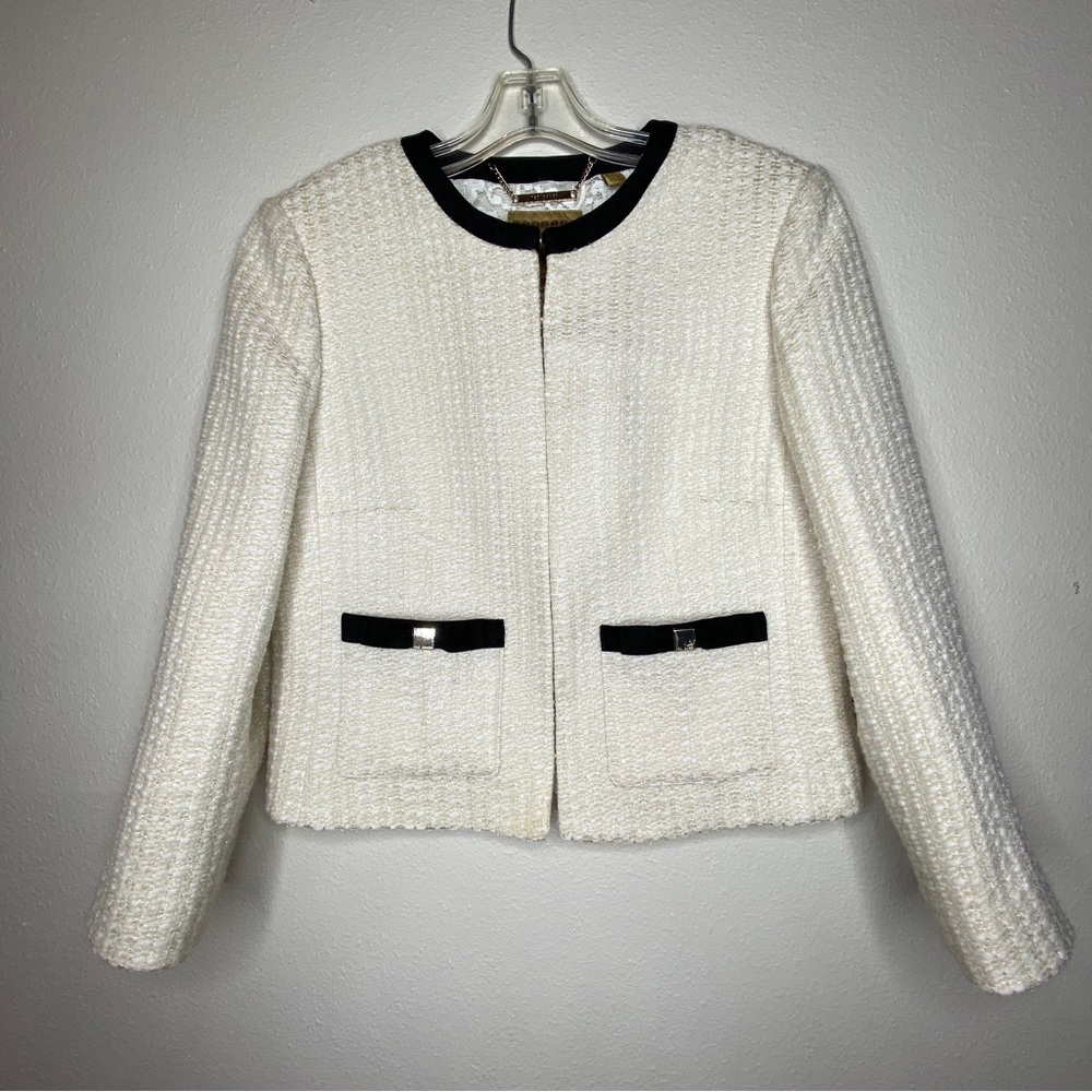 TED BAKER Ivory Boucle Jacket